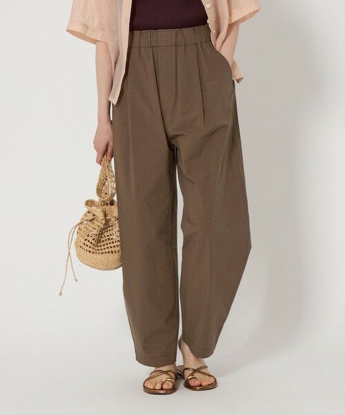 green label relaxing/グリーンレーベル リラクシング ［size SHORTあり］イージー カーブ パンツ MD. BROWN M(38)