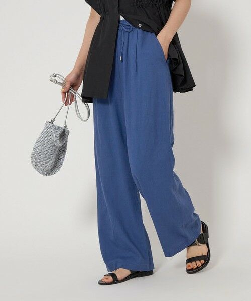 size SHORT/TALLあり］BREEZE LINEN ブリーズリネン ワイド