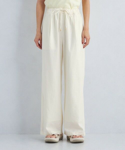 size SHORT/TALLあり］BREEZE LINEN ブリーズリネン ワイド