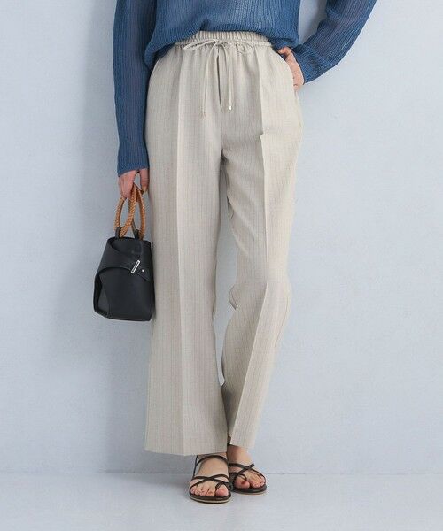 green label relaxing/グリーンレーベル リラクシング 【WEB限定】［size SHORT/TALLあり］スラブオックス フレア パンツ ストライプ その他1 M(38)