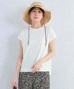 green label relaxing / グリーンレーベル リラクシング カットソー | グロッシー フレンチスリーブ Tシャツ -制菌-