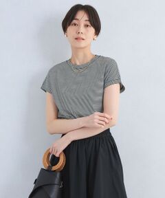 green label relaxing / グリーンレーベル リラクシング カットソー | グロッシー フレンチスリーブ Tシャツ -制菌-
