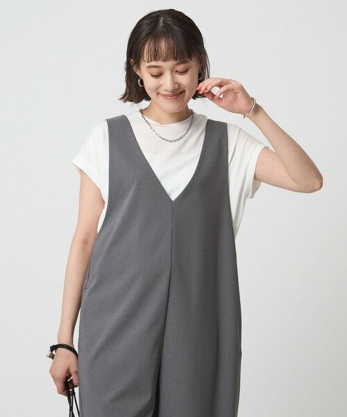 green label relaxing / グリーンレーベル リラクシング カットソー | グロッシー フレンチスリーブ Tシャツ -制菌- | 詳細4