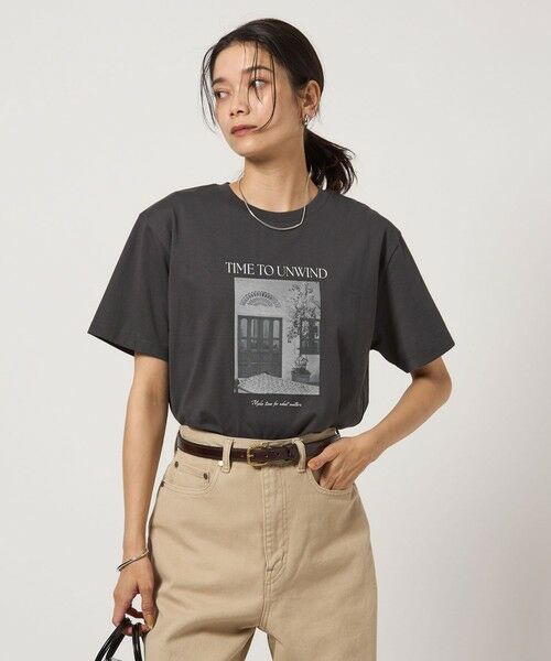 green label relaxing/グリーンレーベル リラクシング グラフィック フォト Tシャツ DK. GRAY FREE green label relaxing/グリーンレーベル リラクシング グラフィック フォト Tシャツ DK. GRAY FREE