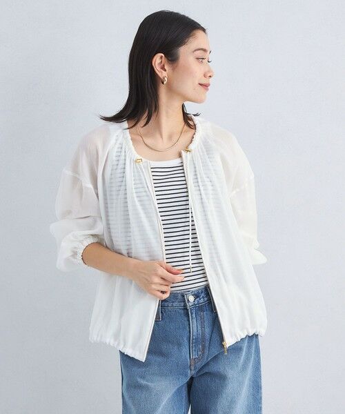 green label relaxing/グリーンレーベル リラクシング ノーカラー ブルゾン OFF WHITE FREE green label relaxing/グリーンレーベル リラクシング ノーカラー ブルゾン OFF WHITE FREE