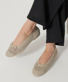 アニエスベー　シルバーフラットシューズ アニエスベー agnes b. バレエシューズ （シルバーL