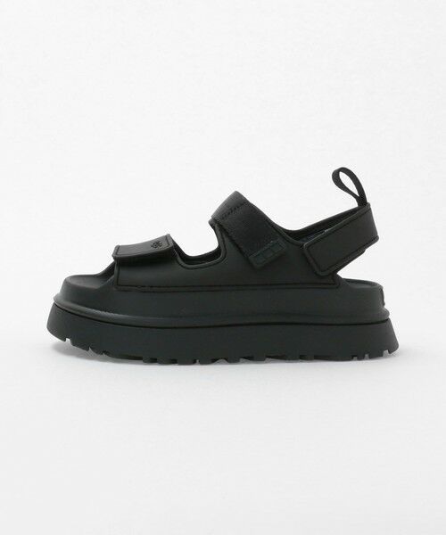 未使用　UGG 高島屋購入　JP24 黒　サンダル　ゴールデングロウ 未使用 UGG 高島屋購入 JP24 黒 サンダル ゴールデングロウ