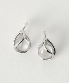 green label relaxing / グリーンレーベル リラクシング ピアス・イヤリング | クリア シズク メタルフレーム ピアス