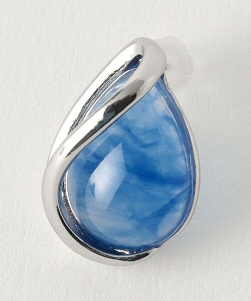 green label relaxing / グリーンレーベル リラクシング ピアス・イヤリング | クリア シズク メタルフレーム ピアス | 詳細8