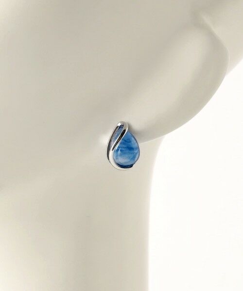 green label relaxing / グリーンレーベル リラクシング ピアス・イヤリング | クリア シズク メタルフレーム ピアス | 詳細9