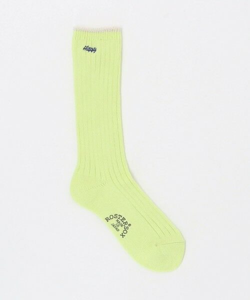 green label relaxing/グリーンレーベル リラクシング 【別注】<ROSTER SOX>HAPPY ソックス / 靴下 LIME 23cm~25cm(FREE) green label relaxing/グリーンレーベル リラクシング 【別注】<ROSTER SOX>HAPPY ソックス / 靴下 LIME 23cm~25cm(FREE)