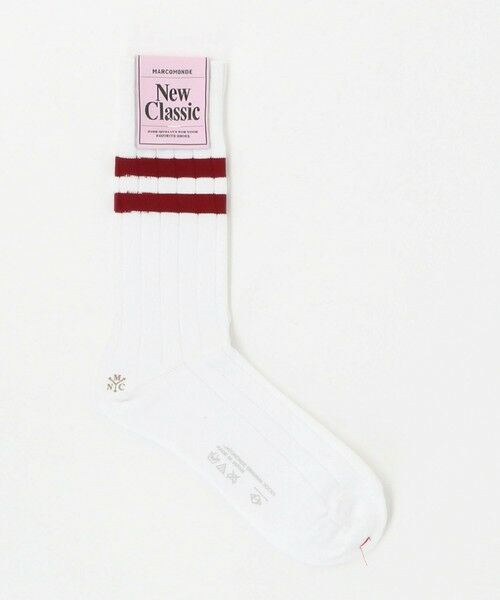 green label relaxing/グリーンレーベル リラクシング <MARCOMONDE>ラインソックス / 靴下 WINE 22.5cm-24.5cm(FREE) green label relaxing/グリーンレーベル リラクシング <MARCOMONDE>ラインソックス / 靴下 WINE 22.5cm-24.5cm(FREE)