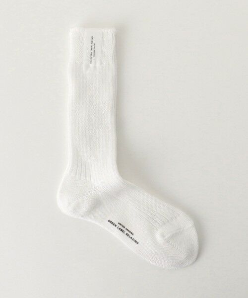 green label relaxing/グリーンレーベル リラクシング リブソックス / 靴下 WHITE FREE green label relaxing/グリーンレーベル リラクシング リブソックス / 靴下 WHITE FREE