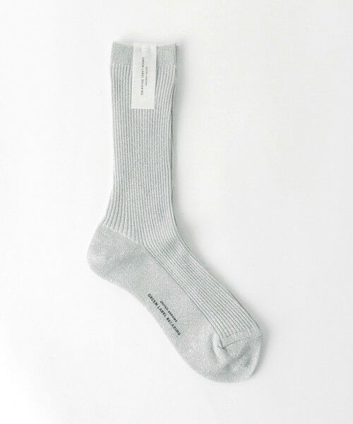 green label relaxing/グリーンレーベル リラクシング ラメ リブソックス / 靴下 SILVER FREE green label relaxing/グリーンレーベル リラクシング ラメ リブソックス / 靴下 SILVER FREE