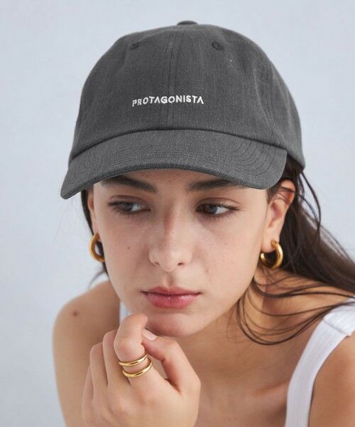 green label relaxing/グリーンレーベル リラクシング 【別注】<PROTAGONISTA>キャップ / CAP DK. GRAY FREE green label relaxing/グリーンレーベル リラクシング 【別注】<PROTAGONISTA>キャップ / CAP DK. GRAY FREE
