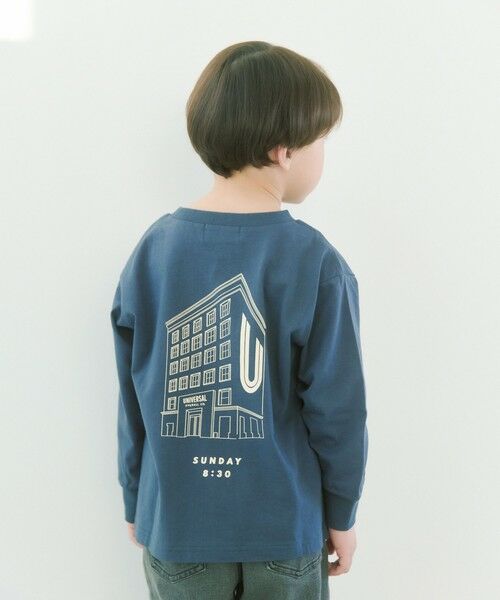 green label relaxing/グリーンレーベル リラクシング 【別注】<UNIVERSAL OVERALL>プリント プルオーバー ロングスリーブ / キッズ 100cm-130cm DK. GRAY 100cm-110cm(XS) green label relaxing/グリーンレーベル リラクシング 【別注】<UNIVERSAL OVERALL>プリント プルオーバー ロングスリーブ / キッズ 100cm-130cm DK. GRAY 100cm-110cm(XS)