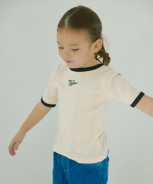 green label relaxing/グリーンレーベル リラクシング 【別注】<Robert P. Miller> 5スリーブ Tシャツ / キッズ 100cm-130cm OFF WHITE 100cm green label relaxing/グリーンレーベル リラクシング 【別注】<Robert P. Miller> 5スリーブ Tシャツ / キッズ 100cm-130cm OFF WHITE 100cm