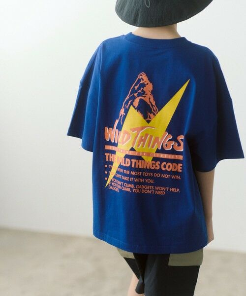 green label relaxing/グリーンレーベル リラクシング 【別注】<WILD THINGS>ショートスリーブ Tシャツ / キッズ 140cm-160cm COBALT L(160cm) green label relaxing/グリーンレーベル リラクシング 【別注】<WILD THINGS>ショートスリーブ Tシャツ / キッズ 140cm-160cm COBALT L(160cm)