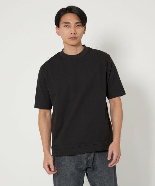 green label relaxing/グリーンレーベル リラクシング A+ COOL ビズ クルーネック カットソー -接触冷感・吸水速乾- BLACK XL green label relaxing/グリーンレーベル リラクシング A+ COOL ビズ クルーネック カットソー -接触冷感・吸水速乾- BLACK XL