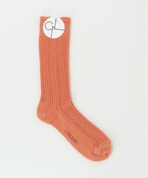 green label relaxing/グリーンレーベル リラクシング <CONLEAD>レース ショート ソックス ORANGE FREE green label relaxing/グリーンレーベル リラクシング <CONLEAD>レース ショート ソックス ORANGE FREE