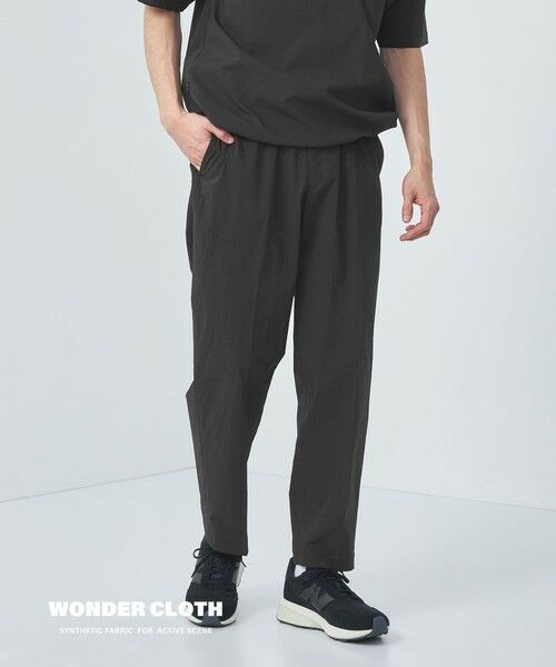 green label relaxing/グリーンレーベル リラクシング WONDER CLOTH ワイド ユーティリティ-パンツ イージーパンツ -ストレッチ・接触冷感・吸水速乾- BLACK XL green label relaxing/グリーンレーベル リラクシング WONDER CLOTH ワイド ユーティリティ-パンツ イージーパンツ -ストレッチ・接触冷感・吸水速乾- BLACK XL