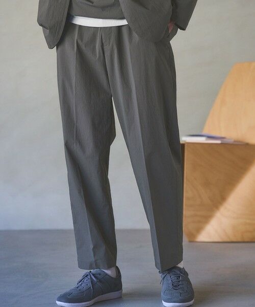 green label relaxing/グリーンレーベル リラクシング WONDER CLOTH ワイド ユーティリティ-パンツ イージーパンツ -ストレッチ・接触冷感・吸水速乾- DK. GRAY L green label relaxing/グリーンレーベル リラクシング WONDER CLOTH ワイド ユーティリティ-パンツ イージーパンツ -ストレッチ・接触冷感・吸水速乾- DK. GRAY L