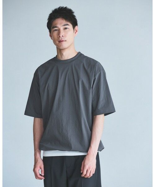 Entire Studios クルーネック半袖tシャツ グリーン FW24/25 WONDER CLOTH クルーネック 半袖 Tシャツ -ストレッチ・接触冷感