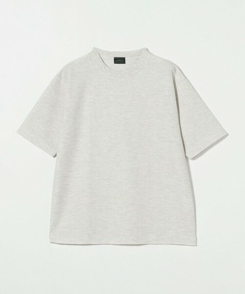 GREEN LABEL RELAXING セットアップ　グレーユニクロ白Tつき A+ COOL スムース クルーネック カットソー -接触冷感・抗菌