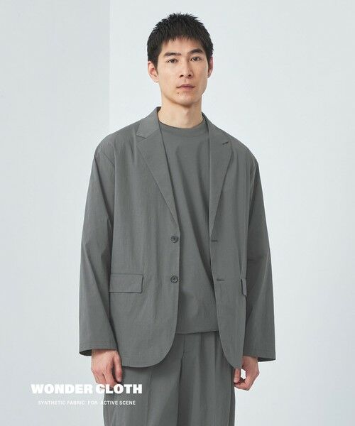 WONDER CLOTH カジュアル ジャケット -ストレッチ・接触冷感
