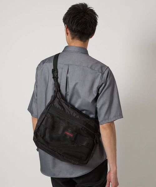 green label relaxing / グリーンレーベル リラクシング ショルダーバッグ | 【別注】＜BRIEFING＞GLR リップストップ メッシュ ヨコ ショルダーバッグ | 詳細2