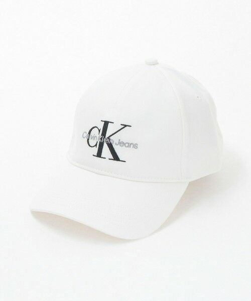 green label relaxing/グリーンレーベル リラクシング <Calvin Klein>モノグラムロゴ BB キャップ WHITE FREE green label relaxing/グリーンレーベル リラクシング <Calvin Klein>モノグラムロゴ BB キャップ WHITE FREE