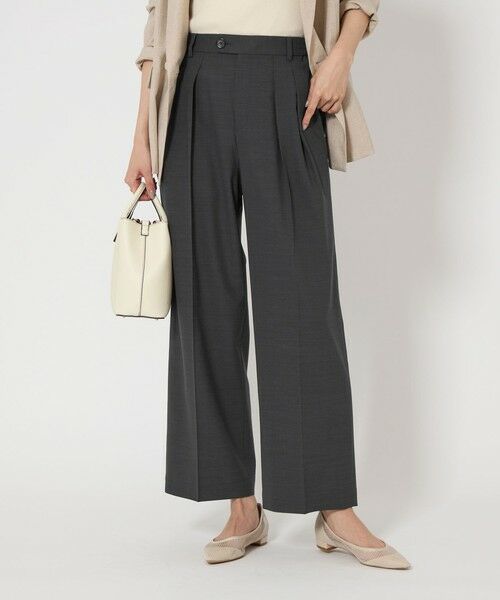 パンツ kon kujaku / P-629 / Wide Half Pants / black | Owls