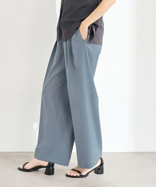 green label relaxing / グリーンレーベル リラクシング スラックス・ドレスパンツ | ［size SHORTあり］キチントボトムス コンフィ ワイド パンツ | 詳細21