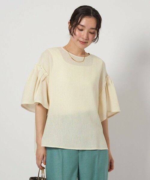 green label relaxing バックフレア― ギャザー ブラウス Amazon | [ユナイテッドアローズ グリーンレーベル リラクシング