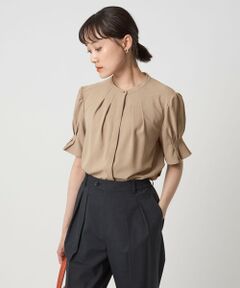 green label relaxing / グリーンレーベル リラクシング シャツ・ブラウス | 袖タック ショートスリーブ ブラウス