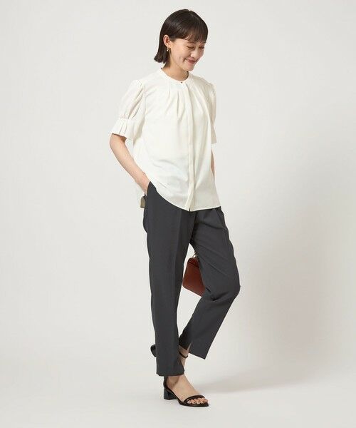 green label relaxing / グリーンレーベル リラクシング シャツ・ブラウス | 袖タック ショートスリーブ ブラウス | 詳細2