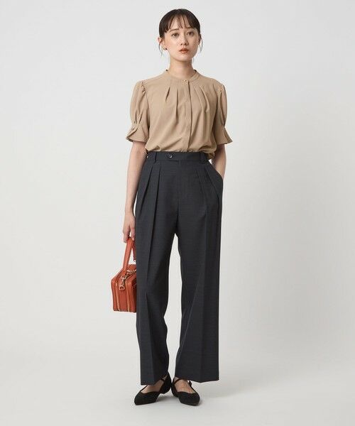 green label relaxing / グリーンレーベル リラクシング シャツ・ブラウス | 袖タック ショートスリーブ ブラウス | 詳細8