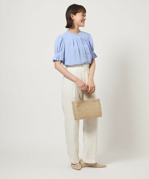 green label relaxing / グリーンレーベル リラクシング シャツ・ブラウス | 袖タック ショートスリーブ ブラウス | 詳細14