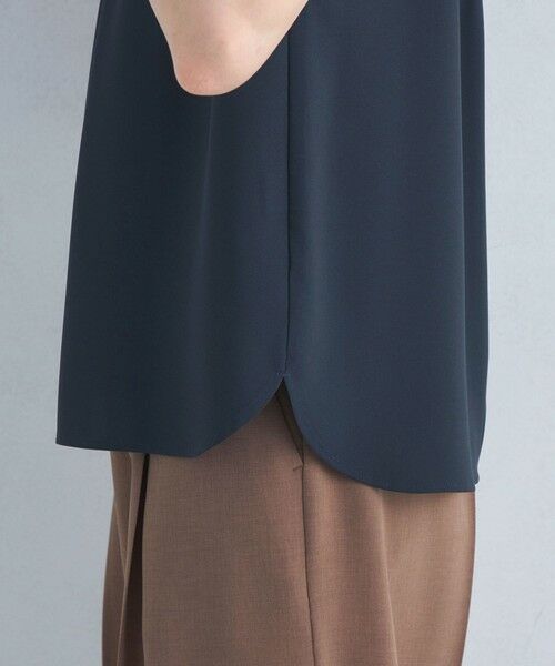 green label relaxing / グリーンレーベル リラクシング シャツ・ブラウス | チャーム ボウタイ フレンチスリーブ ブラウス | 詳細14