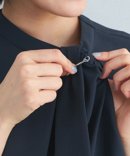 green label relaxing / グリーンレーベル リラクシング シャツ・ブラウス | チャーム ボウタイ フレンチスリーブ ブラウス | 詳細16