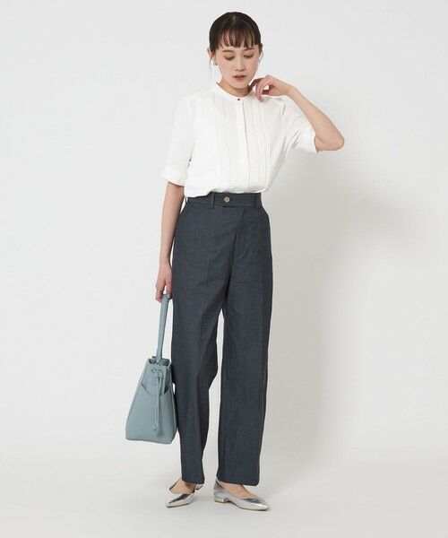 greenlabelrelaxing フロントピンタックフレンチスリーブブラウス UNITED ARROWS green label relaxing｜フロント ピンタック