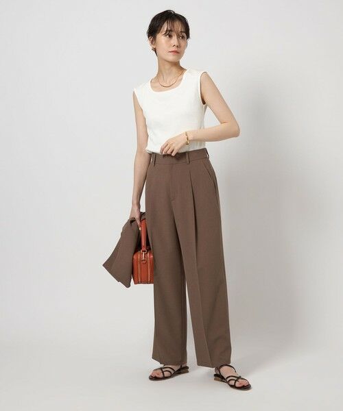 green label relaxing / グリーンレーベル リラクシング カットソー | ブライトリブ フレンチスリーブ プルオーバー カットソー -制菌- | 詳細3