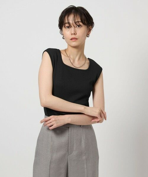 green label relaxing / グリーンレーベル リラクシング カットソー | ブライトリブ フレンチスリーブ プルオーバー カットソー -制菌- | 詳細4