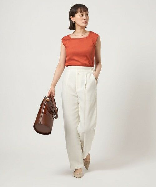 green label relaxing / グリーンレーベル リラクシング カットソー | ブライトリブ フレンチスリーブ プルオーバー カットソー -制菌- | 詳細18