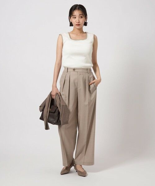 green label relaxing / グリーンレーベル リラクシング カットソー | ブライトリブ フレンチスリーブ プルオーバー カットソー -制菌- | 詳細29