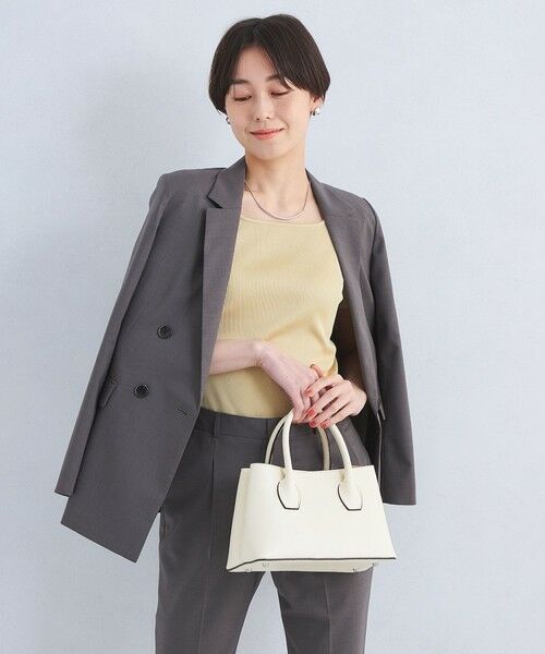 green label relaxing / グリーンレーベル リラクシング カットソー | ブライトリブ スクエアネック ショートスリーブ プルオーバー カットソー-制菌- | 詳細8