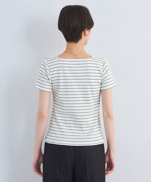 green label relaxing / グリーンレーベル リラクシング カットソー | ブライトリブ スクエアネック ショートスリーブ プルオーバー カットソー-制菌- | 詳細15