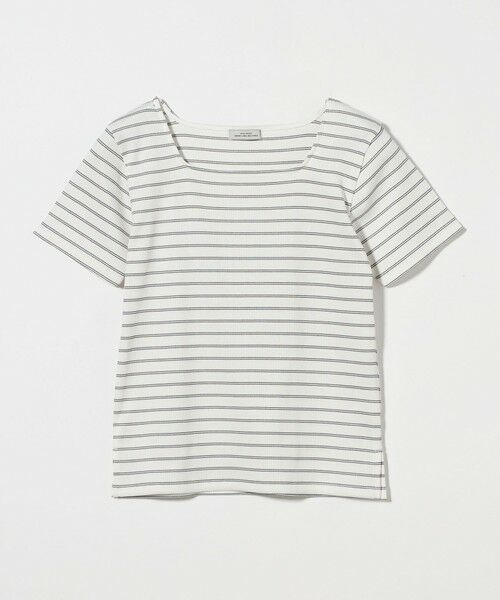 green label relaxing / グリーンレーベル リラクシング カットソー | ブライトリブ スクエアネック ショートスリーブ プルオーバー カットソー-制菌- | 詳細21