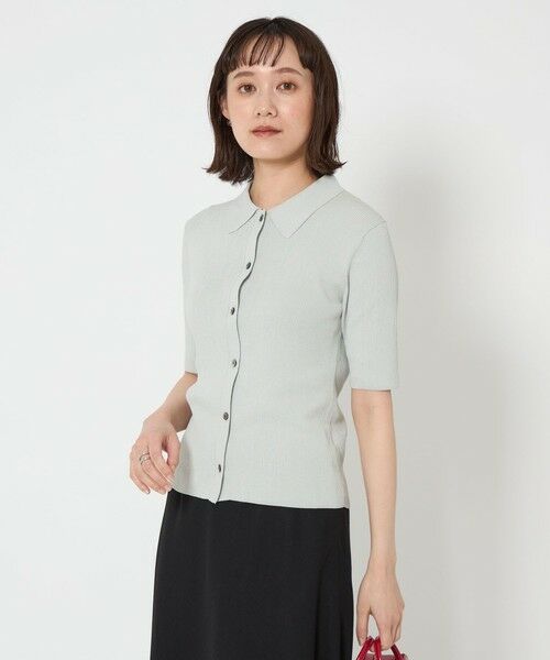 サークルZIPサマーニットカーディガン la primavera online store