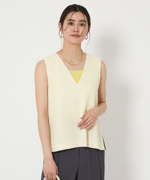 green label relaxing/グリーンレーベル リラクシング カラミ 2WAY ベスト OFF WHITE FREE green label relaxing/グリーンレーベル リラクシング カラミ 2WAY ベスト OFF WHITE FREE